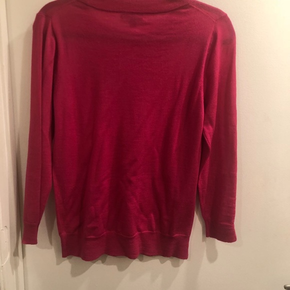 J. Crew Pink Ruffle sweater- perfect condition - Picture 4 of 4